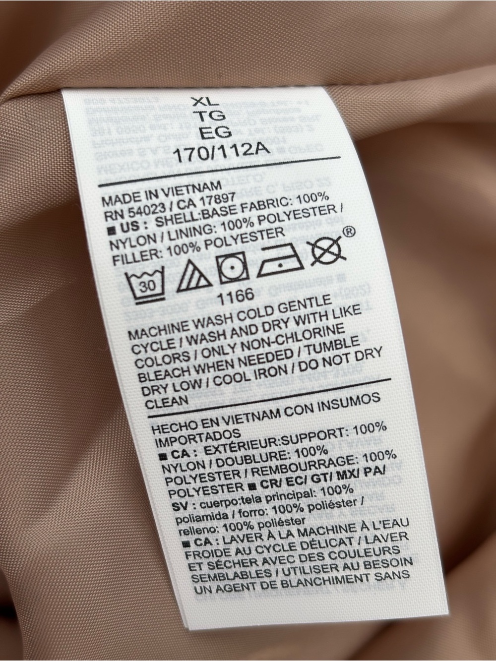 Old Navy Oversized Lightweight Water-Resistant Quilted Jacket | Size XL - Picture 7 of 7
